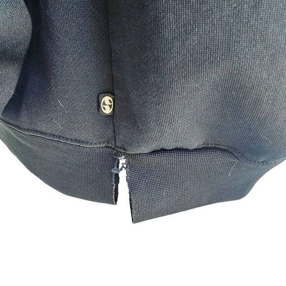 Vintage Split Pullover Hoodie Navy Blue Logo Spellout Men’s XL Skate Surf Y2K - Picture 5 of 7